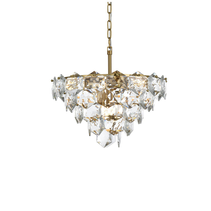 20 Inch Chandelier In Satin Gold - View 4 - Joshua Marshal