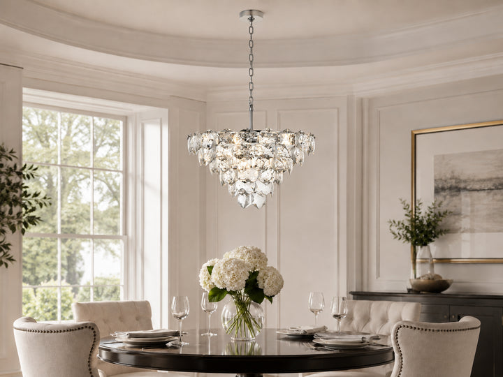 24 Inch Chandelier In Chrome - View 2 - Joshua Marshal