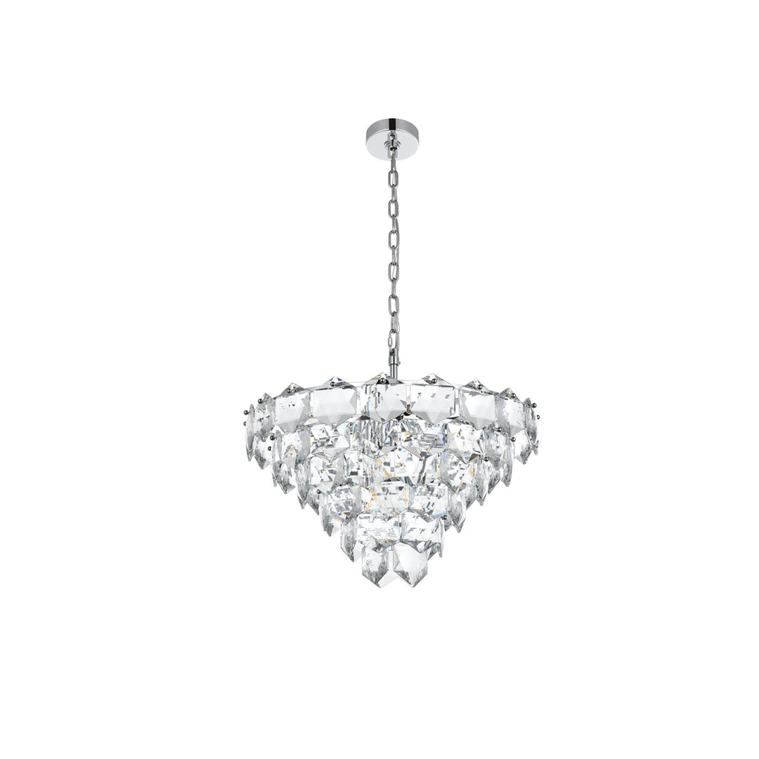 24 Inch Chandelier In Chrome - View 3 - Joshua Marshal