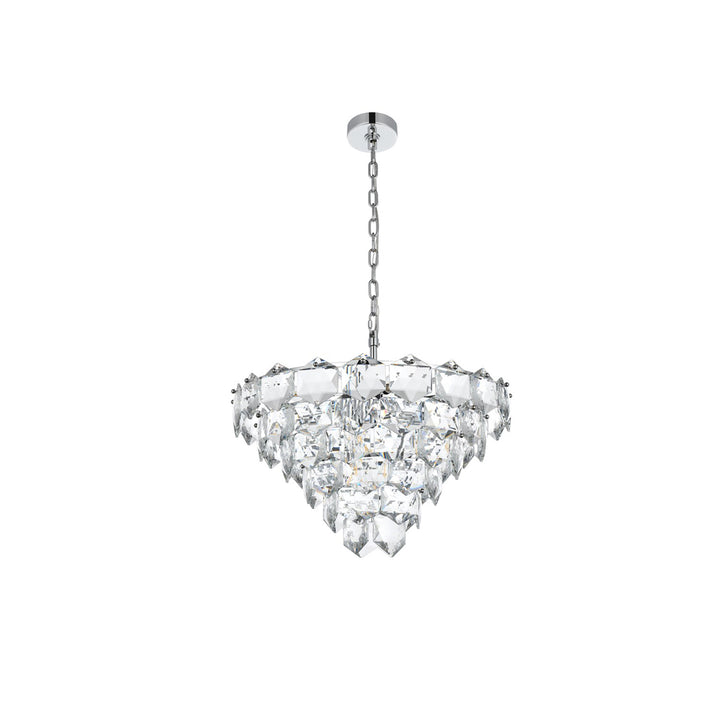 24 Inch Chandelier In Chrome - View 3 - Joshua Marshal
