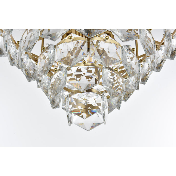 24 Inch Chandelier In Satin Gold - View 5 - Joshua Marshal