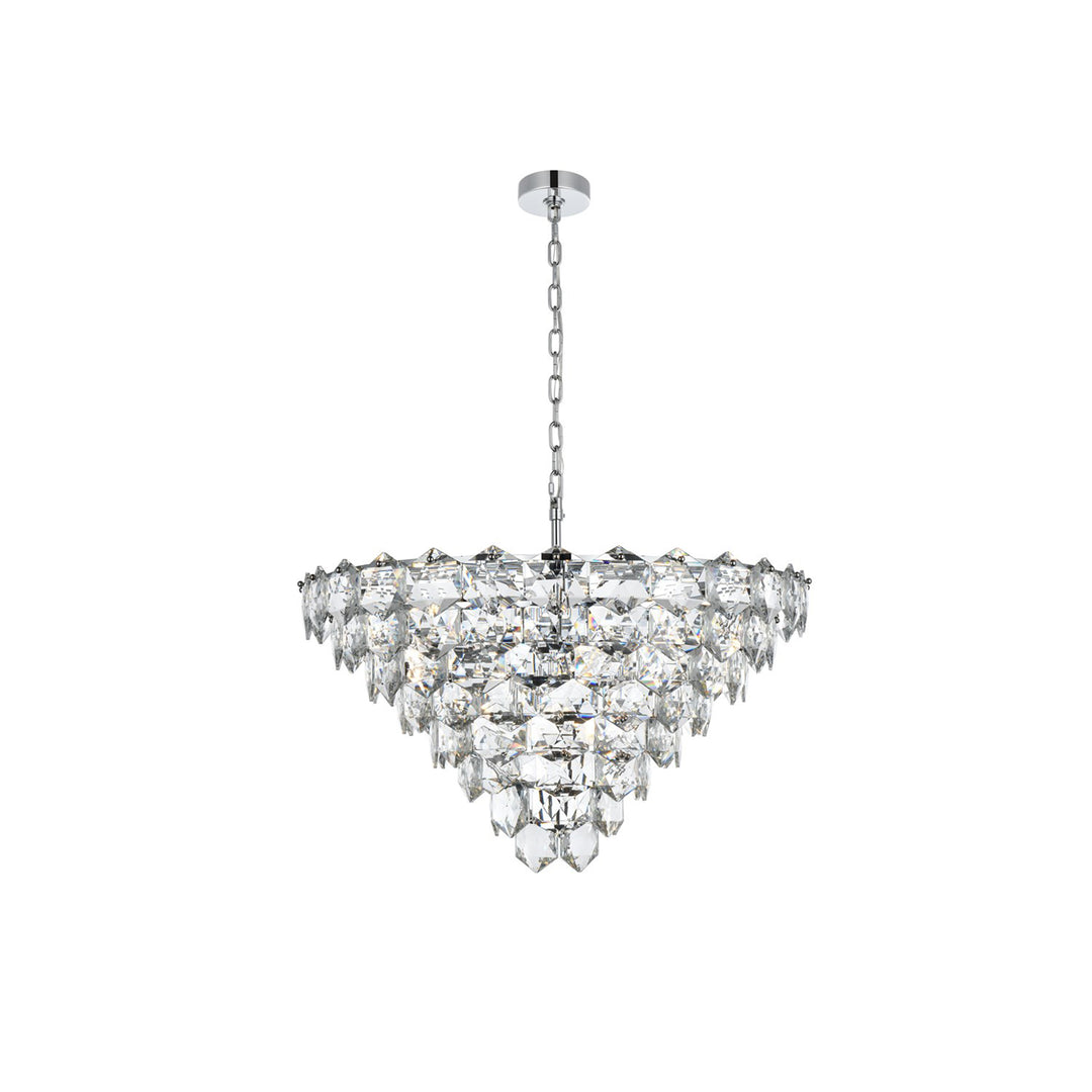 32 Inch Chandelier In Chrome - View 3 - Joshua Marshal