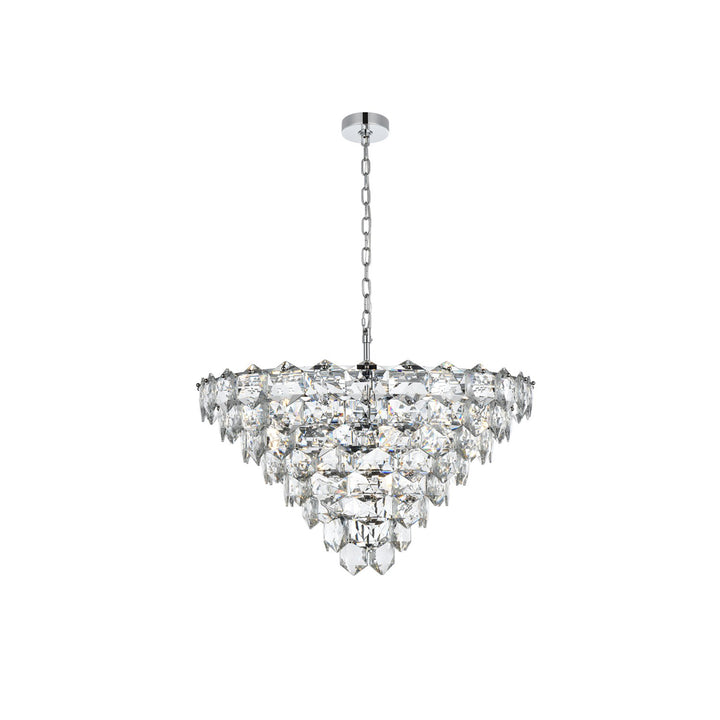 32 Inch Chandelier In Chrome - View 3 - Joshua Marshal
