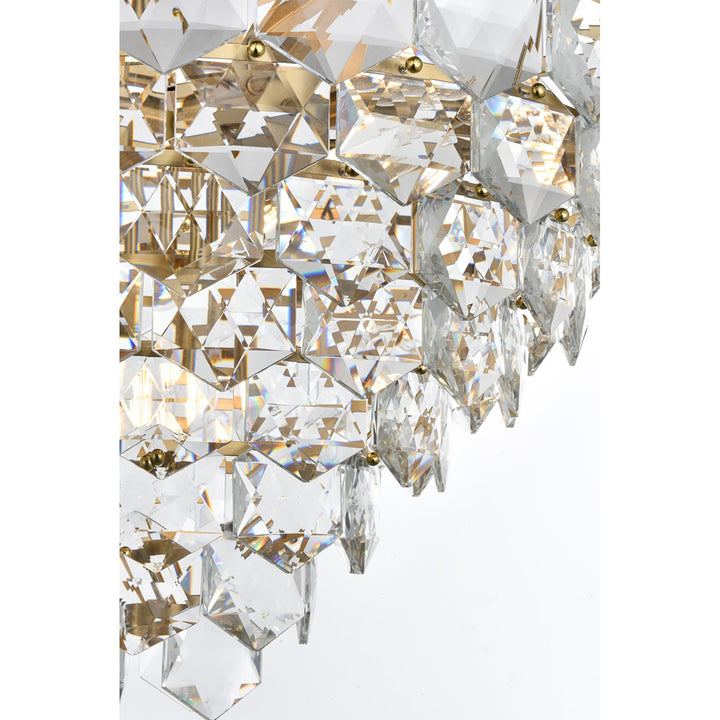 32 Inch Chandelier In Satin Gold - View 4 - Joshua Marshal