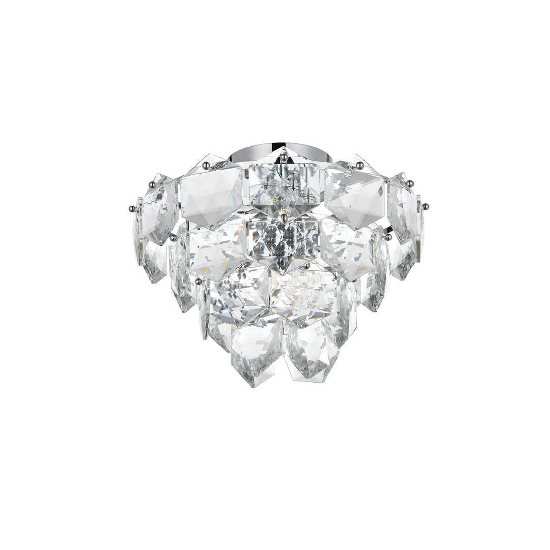 16 Inch Flush Mount In Chrome - View 4 - Joshua Marshal
