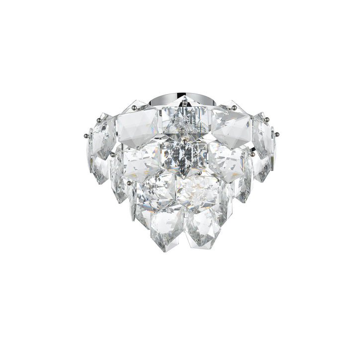 16 Inch Flush Mount In Chrome - View 4 - Joshua Marshal