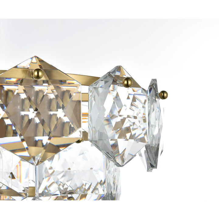 16 Inch Flush Mount In Satin Gold - View 5 - Joshua Marshal