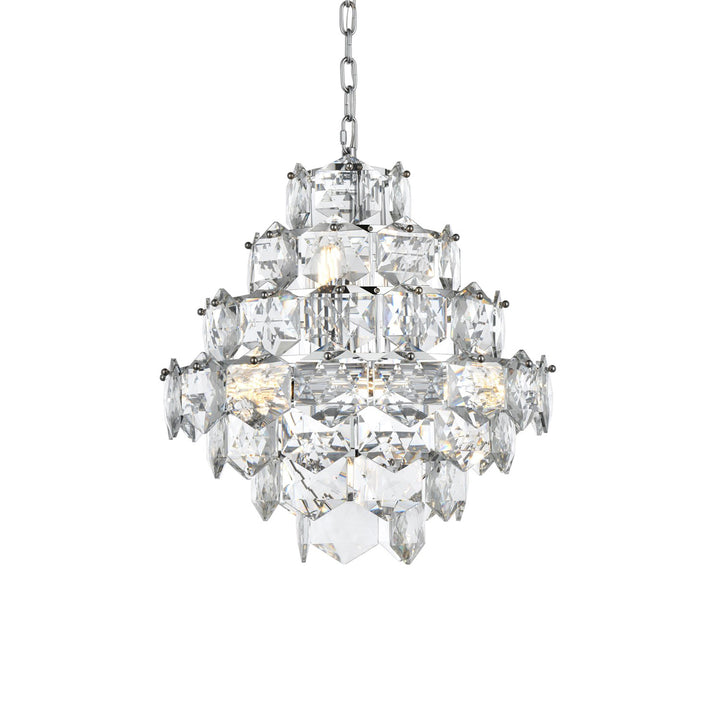 20 Inch Chandelier In Chrome - View 4 - Joshua Marshal