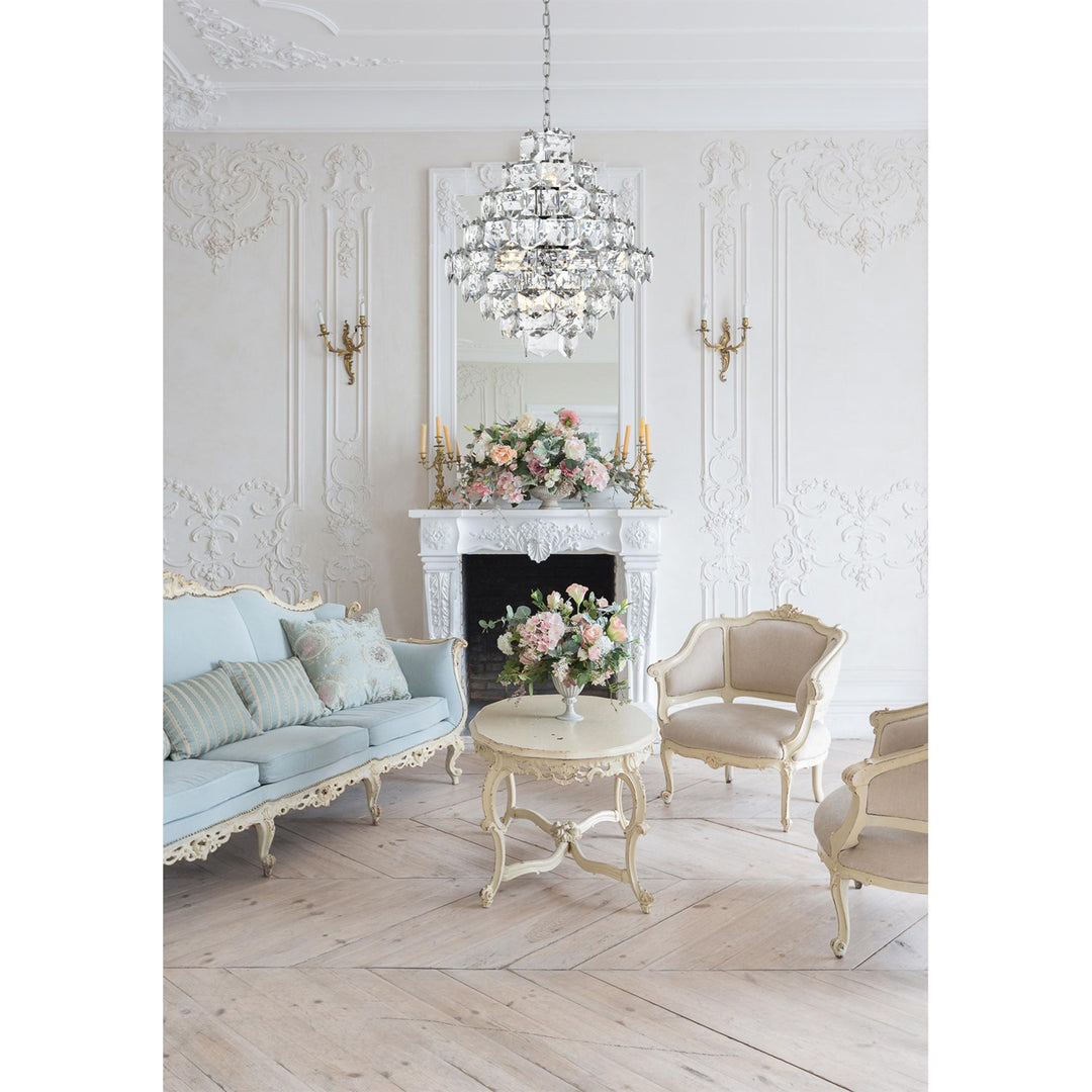 24 Inch Chandelier In Chrome - View 2 - Joshua Marshal