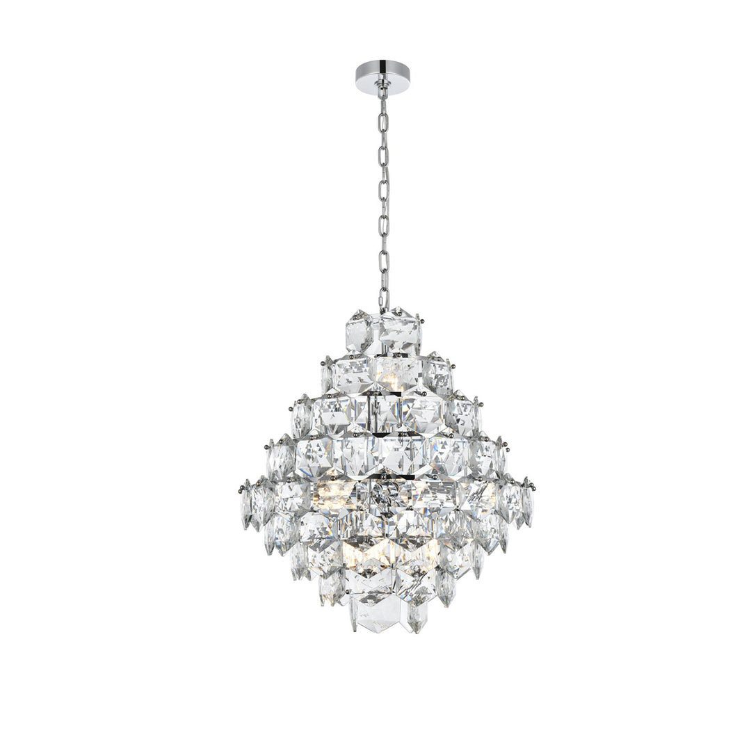24 Inch Chandelier In Chrome - View 3 - Joshua Marshal