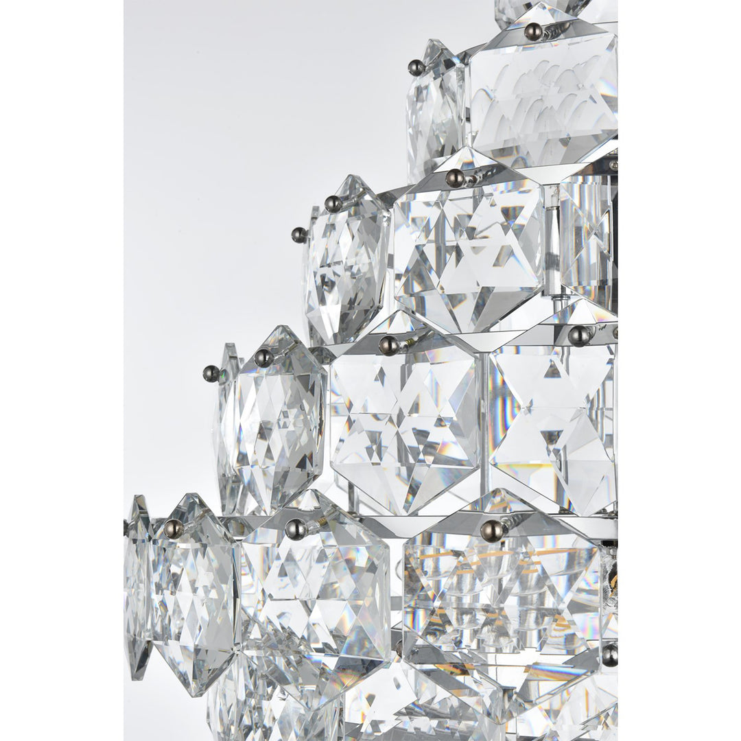 24 Inch Chandelier In Chrome - View 6 - Joshua Marshal