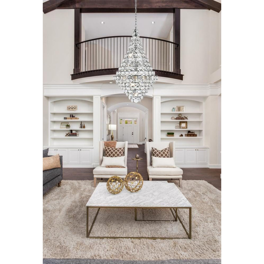 36 Inch Chandelier In Chrome - View 2 - Joshua Marshal