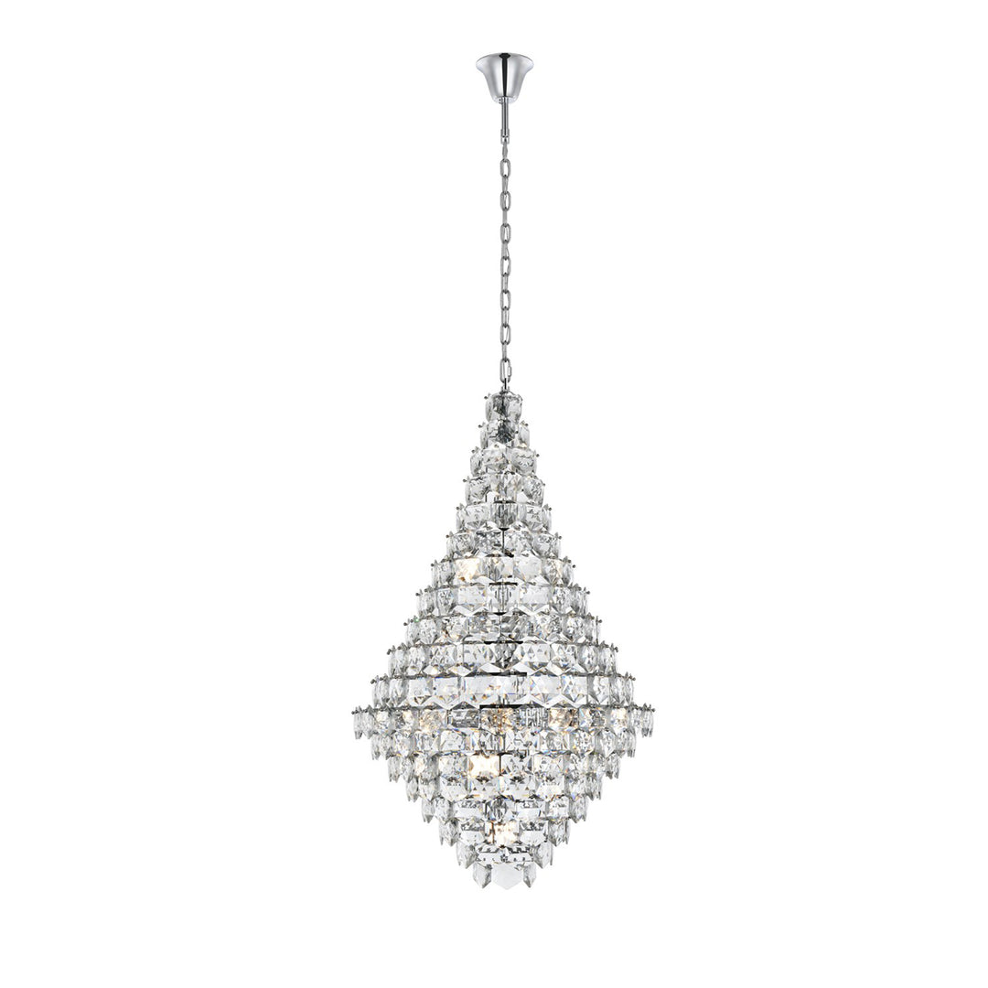 36 Inch Chandelier In Chrome - View 3 - Joshua Marshal