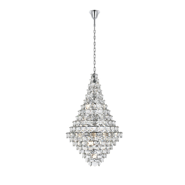 36 Inch Chandelier In Chrome - View 3 - Joshua Marshal