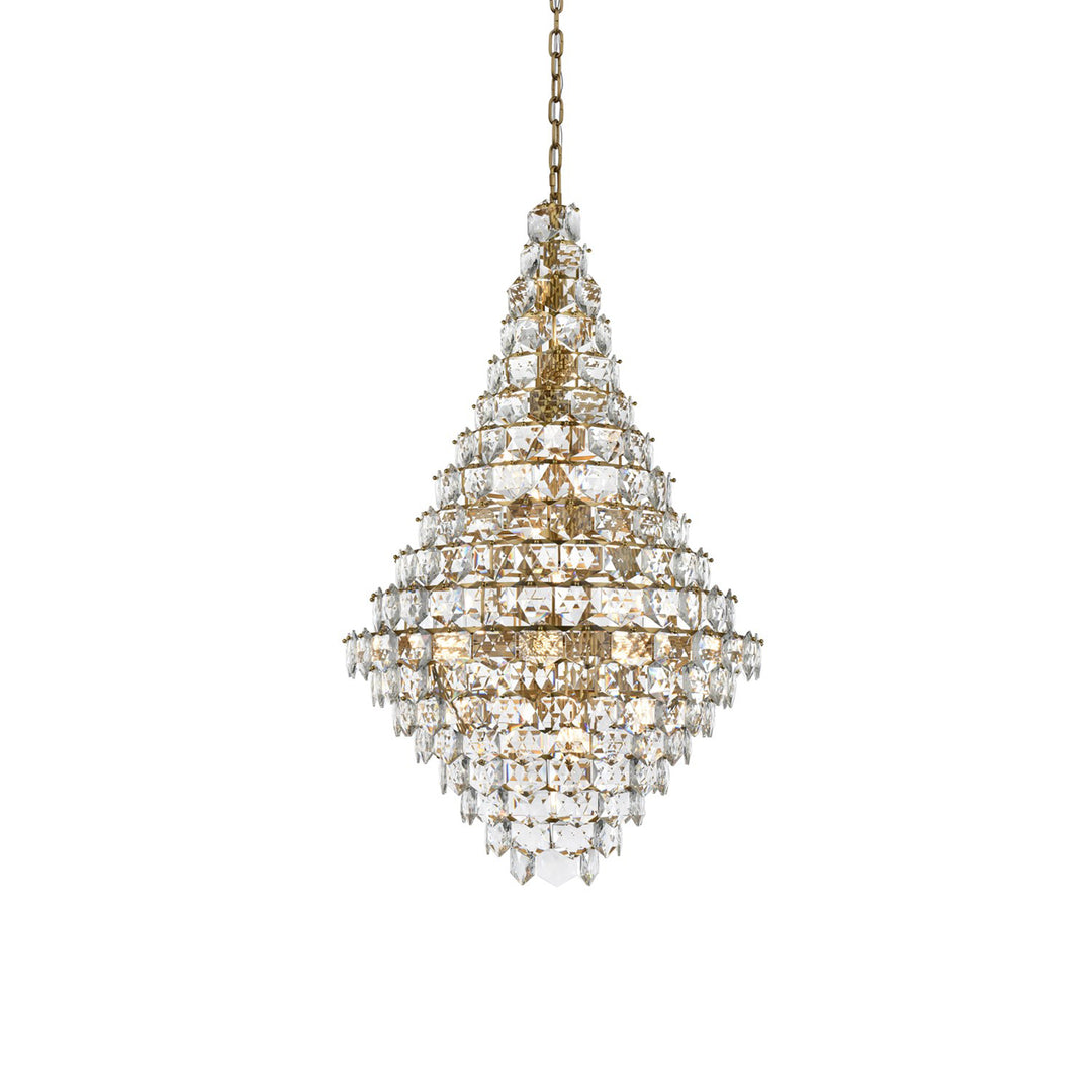 36 Inch Chandelier In Satin Gold - View 4 - Joshua Marshal