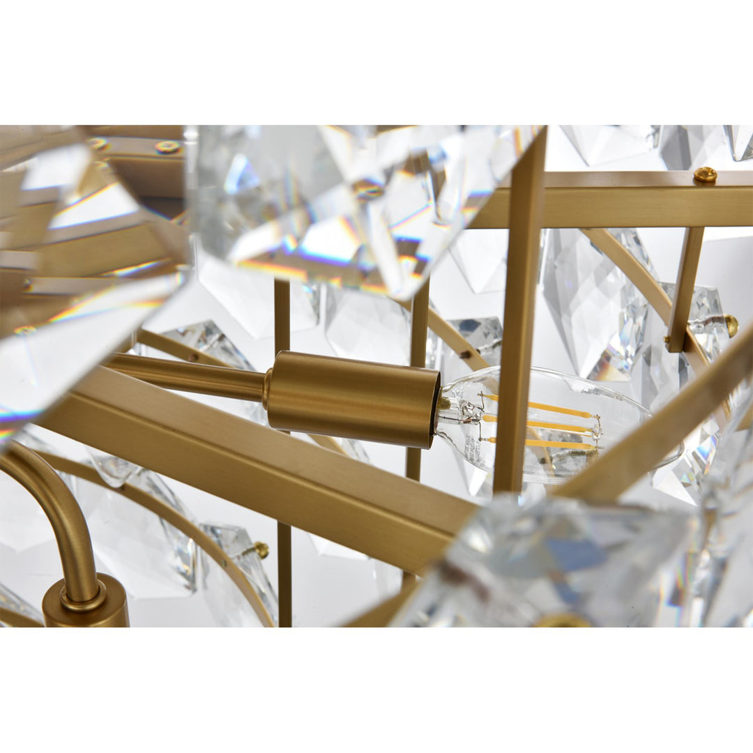 36 Inch Chandelier In Satin Gold - View 6 - Joshua Marshal