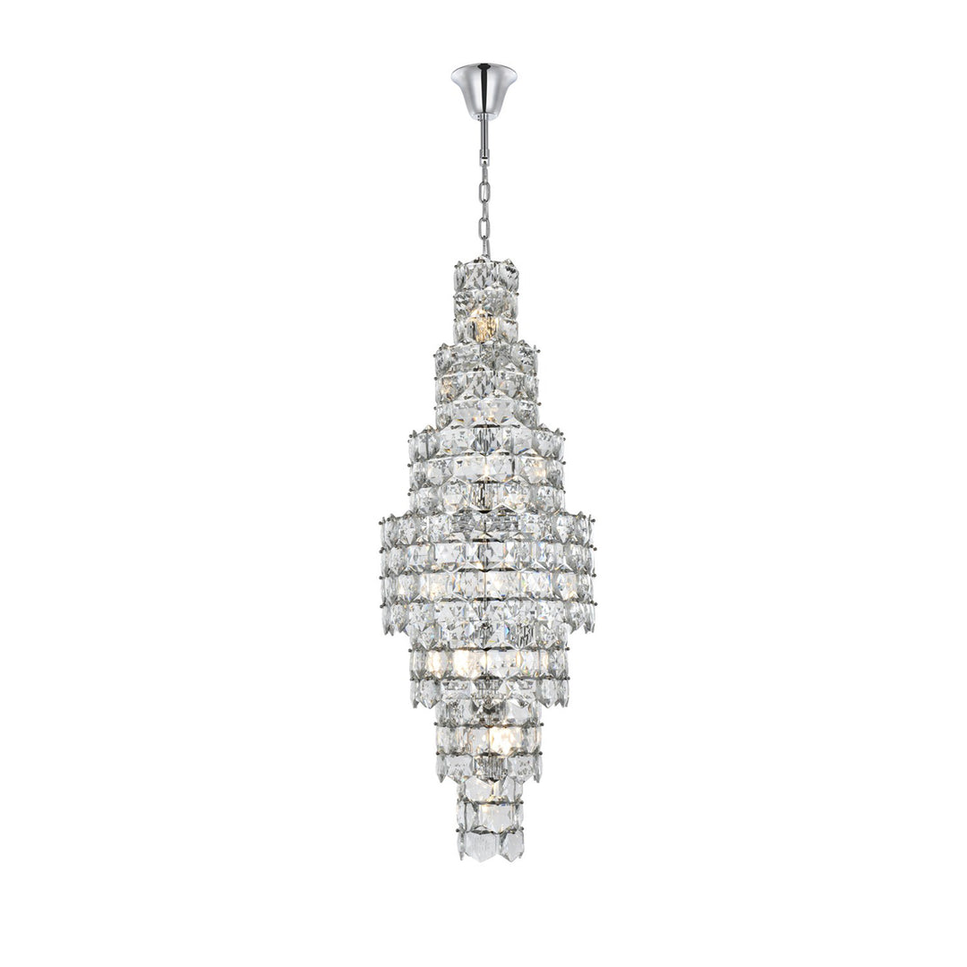 24 Inch Chandelier In Chrome - View 3 - Joshua Marshal
