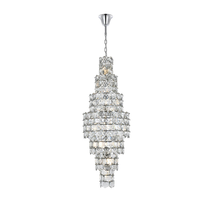 24 Inch Chandelier In Chrome - View 3 - Joshua Marshal