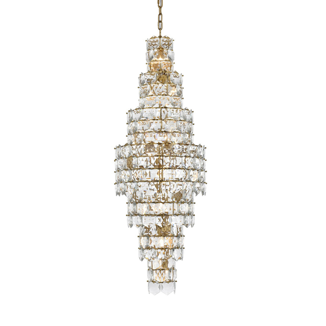 24 Inch Chandelier In Satin Gold - View 4 - Joshua Marshal