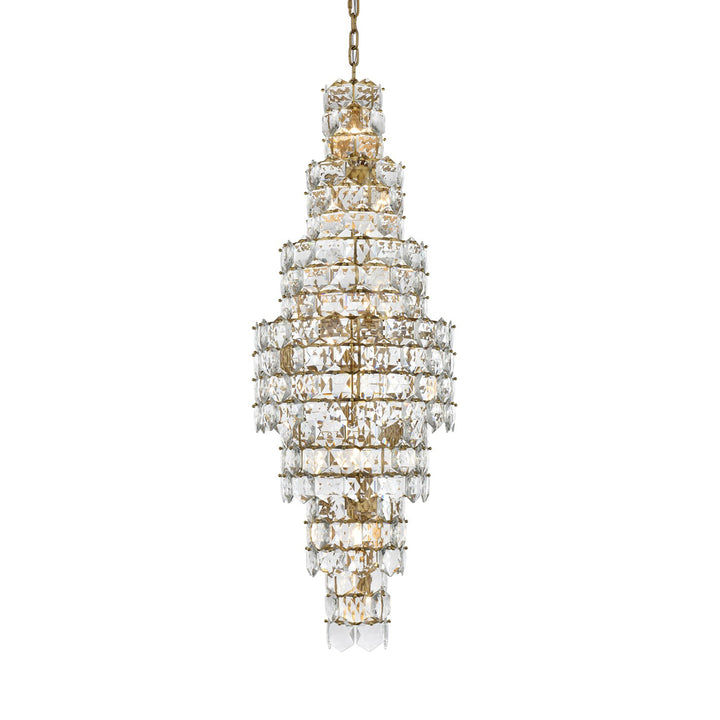 24 Inch Chandelier In Satin Gold - View 4 - Joshua Marshal