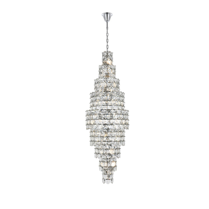 30 Inch Chandelier In Chrome - View 3 - Joshua Marshal