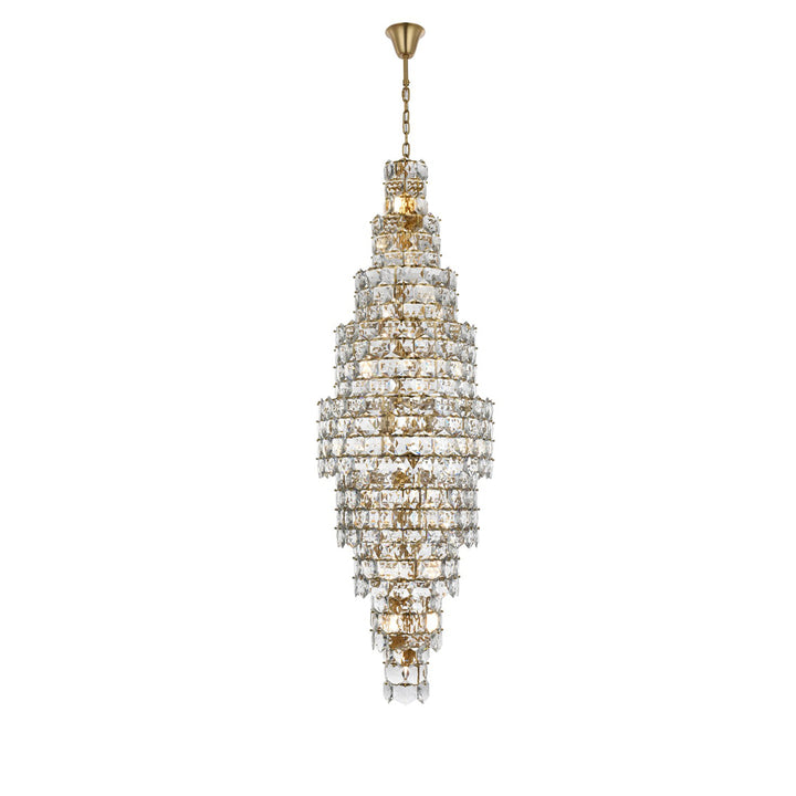30 Inch Chandelier In Satin Gold