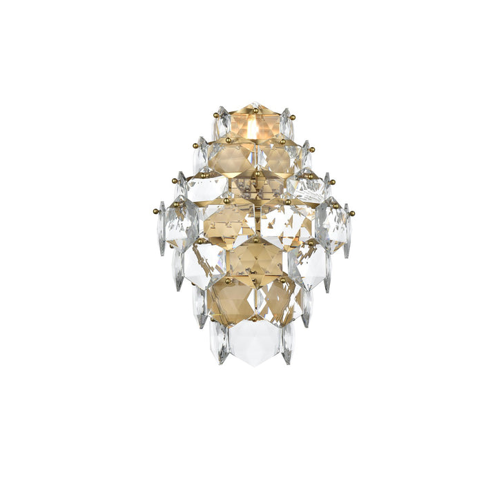 18 Inch Wall Sconce In Satin Gold - View 3 - Joshua Marshal