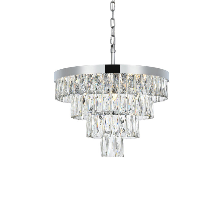 20 Inch Round Chandelier In Chrome - View 4 - Joshua Marshal