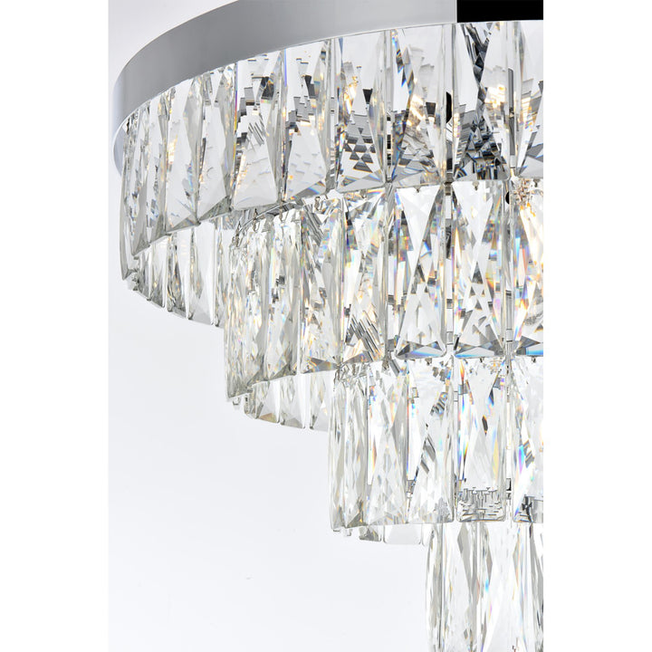 20 Inch Round Chandelier In Chrome - View 5 - Joshua Marshal