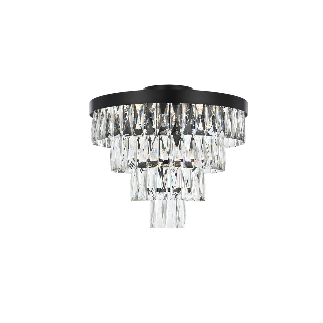 18 Inch Flush Mount In Black - View 3 - Joshua Marshal
