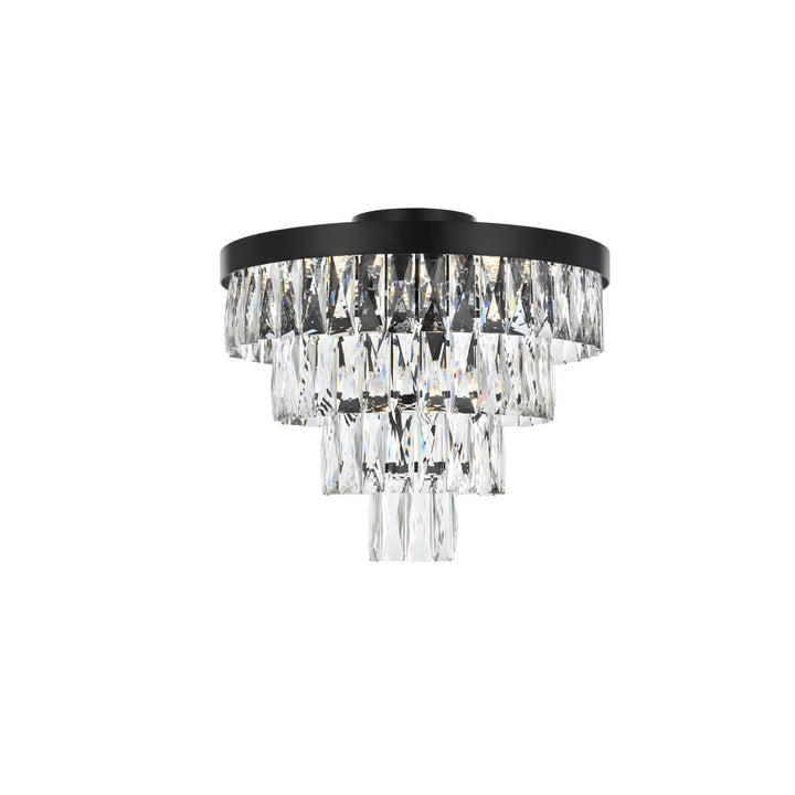 18 Inch Flush Mount In Black - View 3 - Joshua Marshal