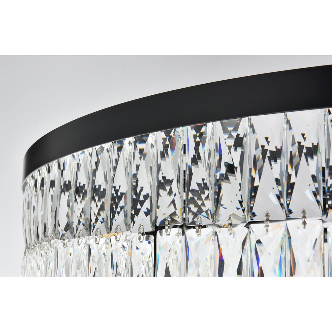 41 Inch Rectangular Chandelier In Black - View 6 - Joshua Marshal