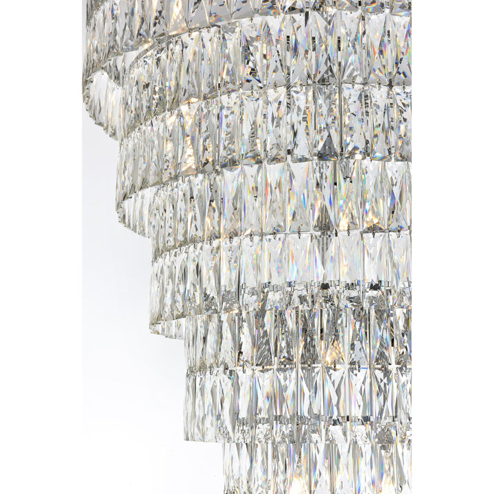 41 Inch Rectangular Chandelier In Chrome - View 6 - Joshua Marshal