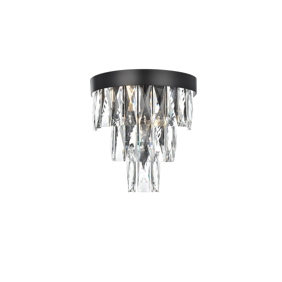 10 Inch Wall Sconce In Black - View 3 - Joshua Marshal