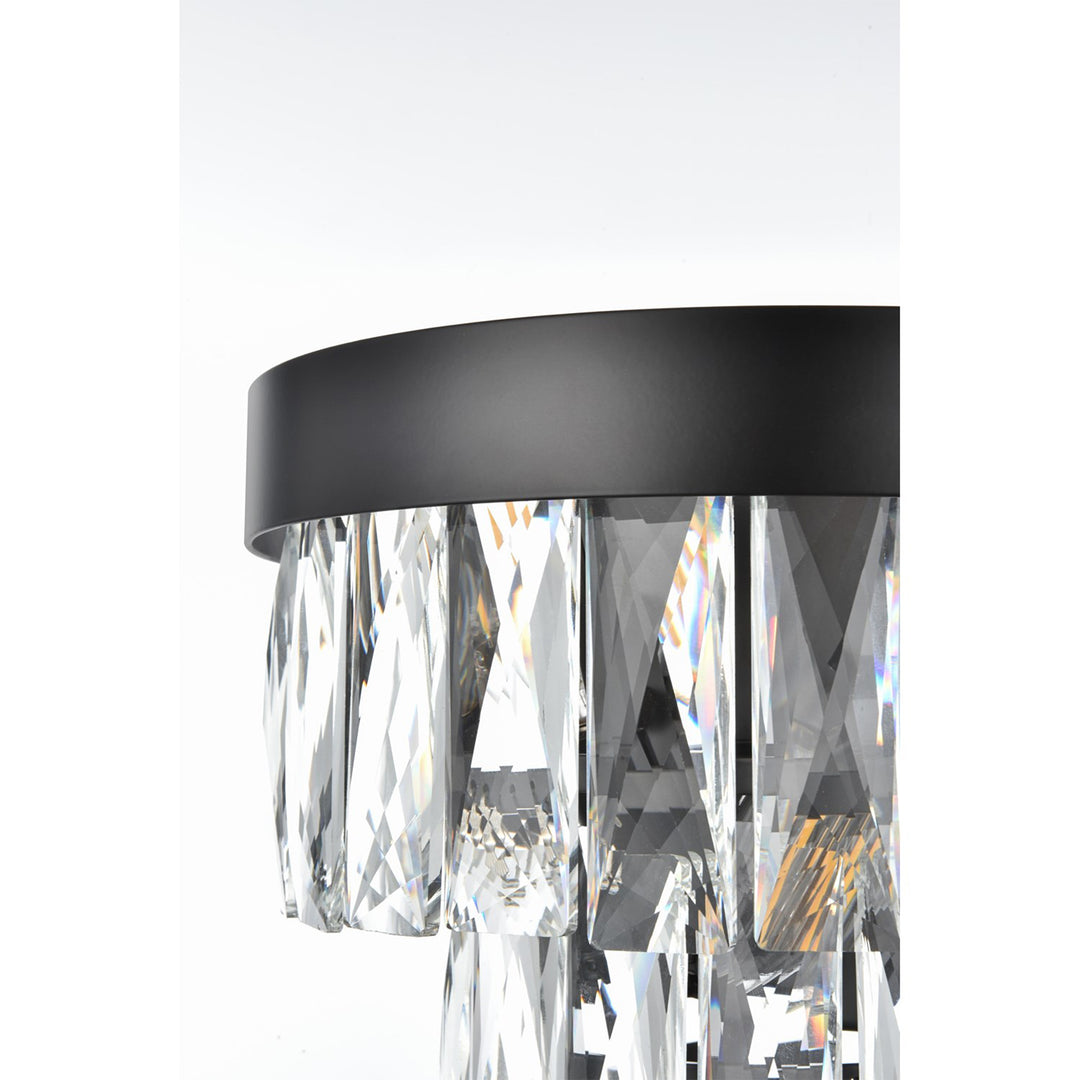 10 Inch Wall Sconce In Black - View 4 - Joshua Marshal