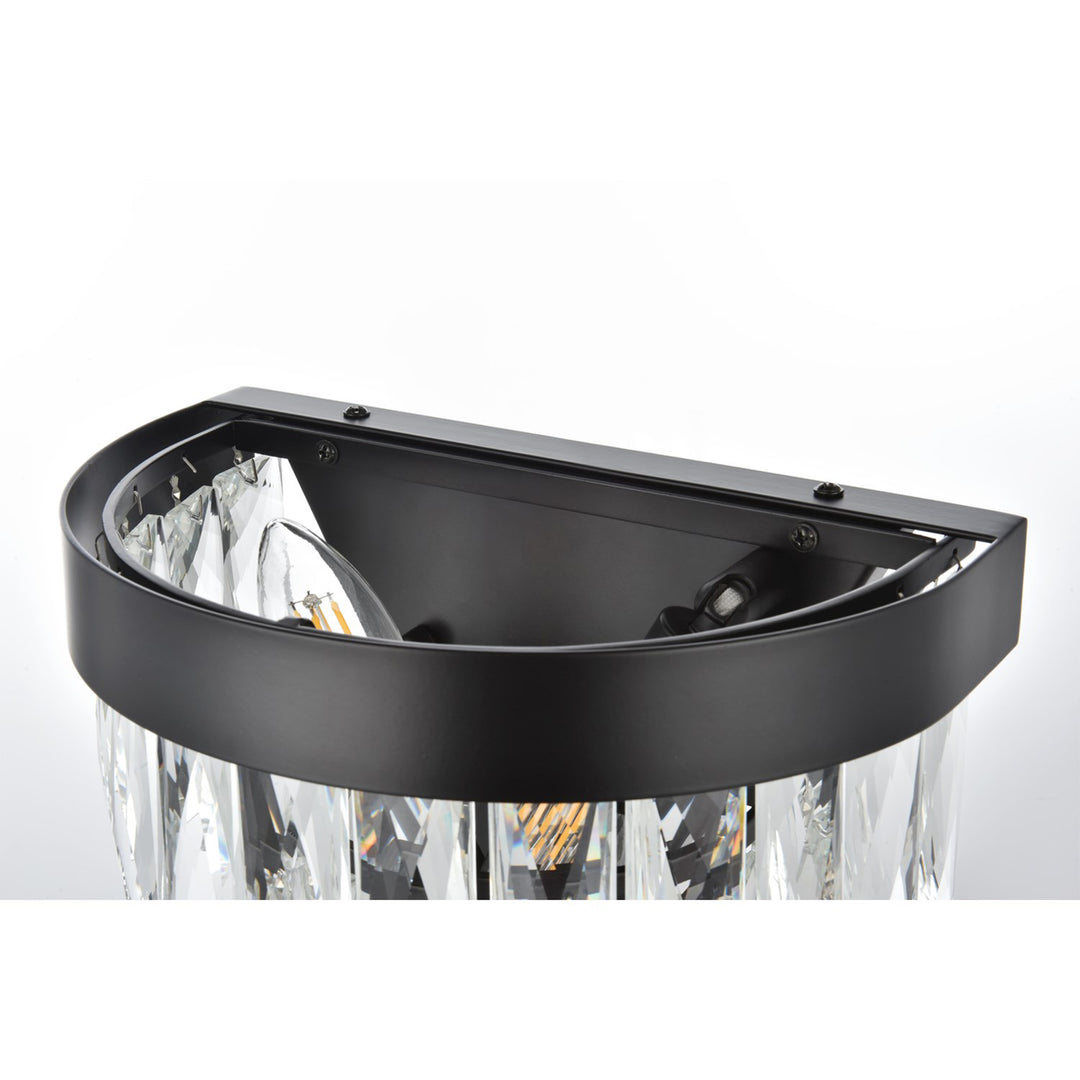 10 Inch Wall Sconce In Black - View 5 - Joshua Marshal