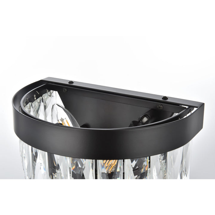 10 Inch Wall Sconce In Black - View 5 - Joshua Marshal