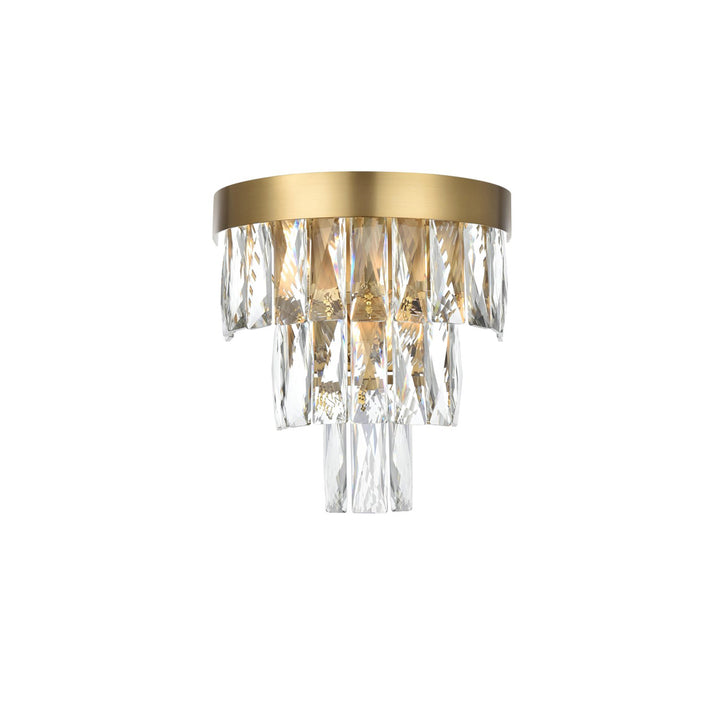 10 Inch Wall Sconce In Satin Gold - View 3 - Joshua Marshal