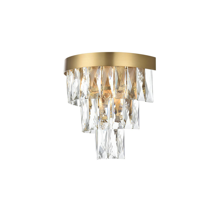 10 Inch Wall Sconce In Satin Gold - View 4 - Joshua Marshal