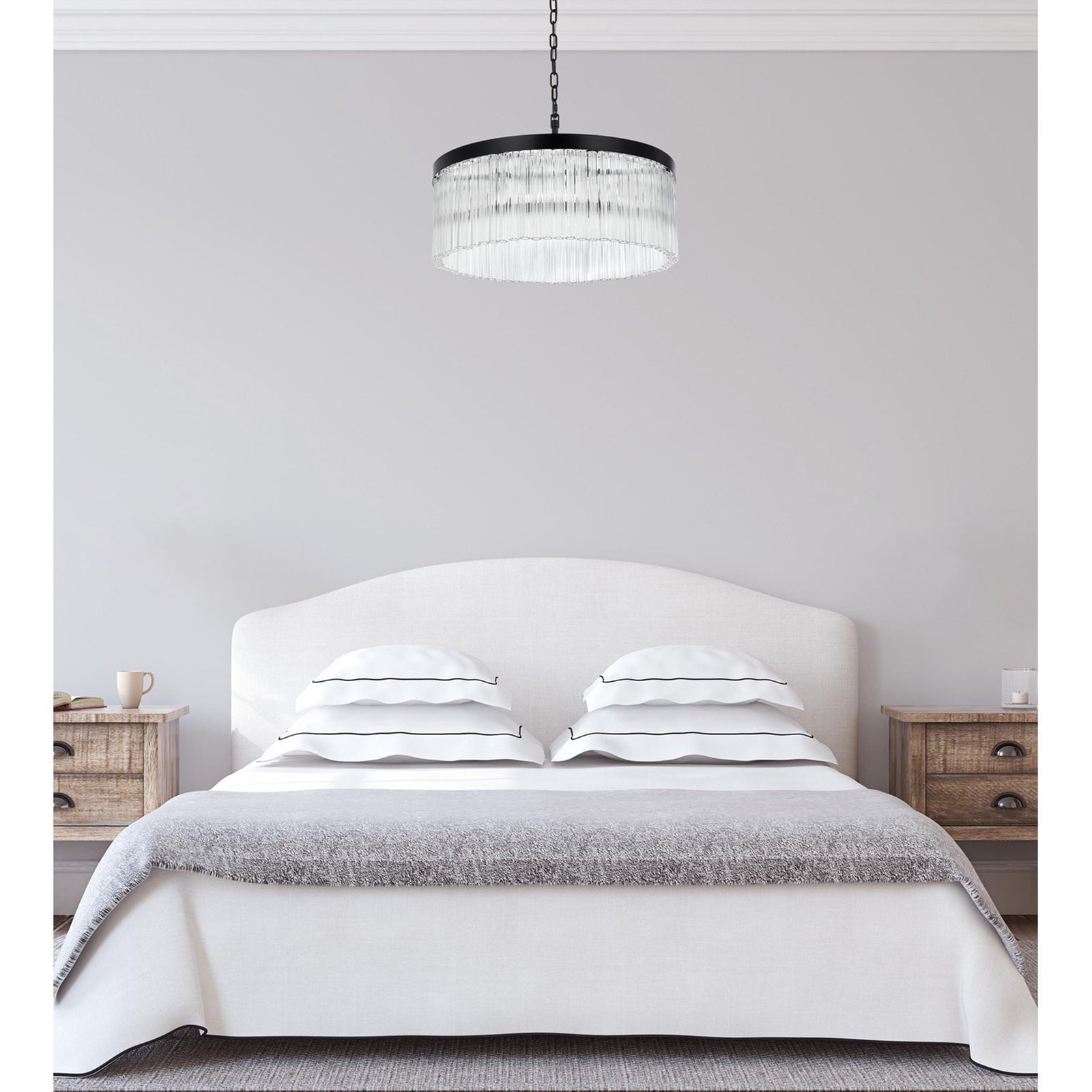 24 Inch Chandelier In Black - View 2 - Joshua Marshal