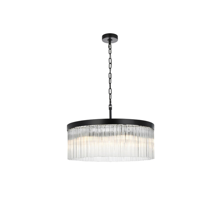 24 Inch Chandelier In Black - View 3 - Joshua Marshal