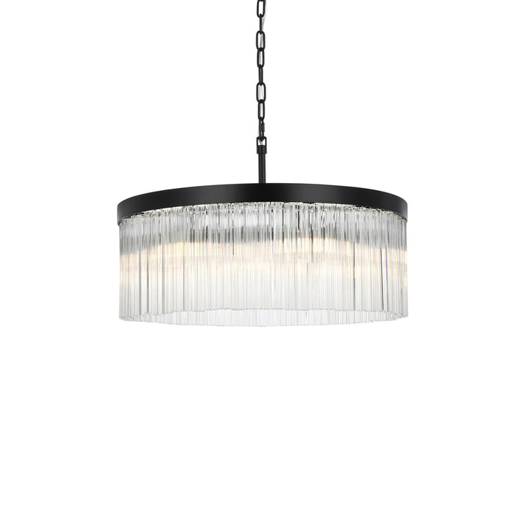 24 Inch Chandelier In Black - View 4 - Joshua Marshal