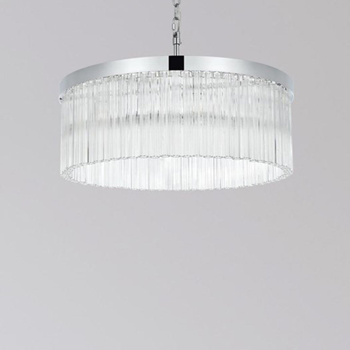 24 Inch Chandelier In Chrome Chrome And Clear Finish - LIGHTING by Joshua Marshal