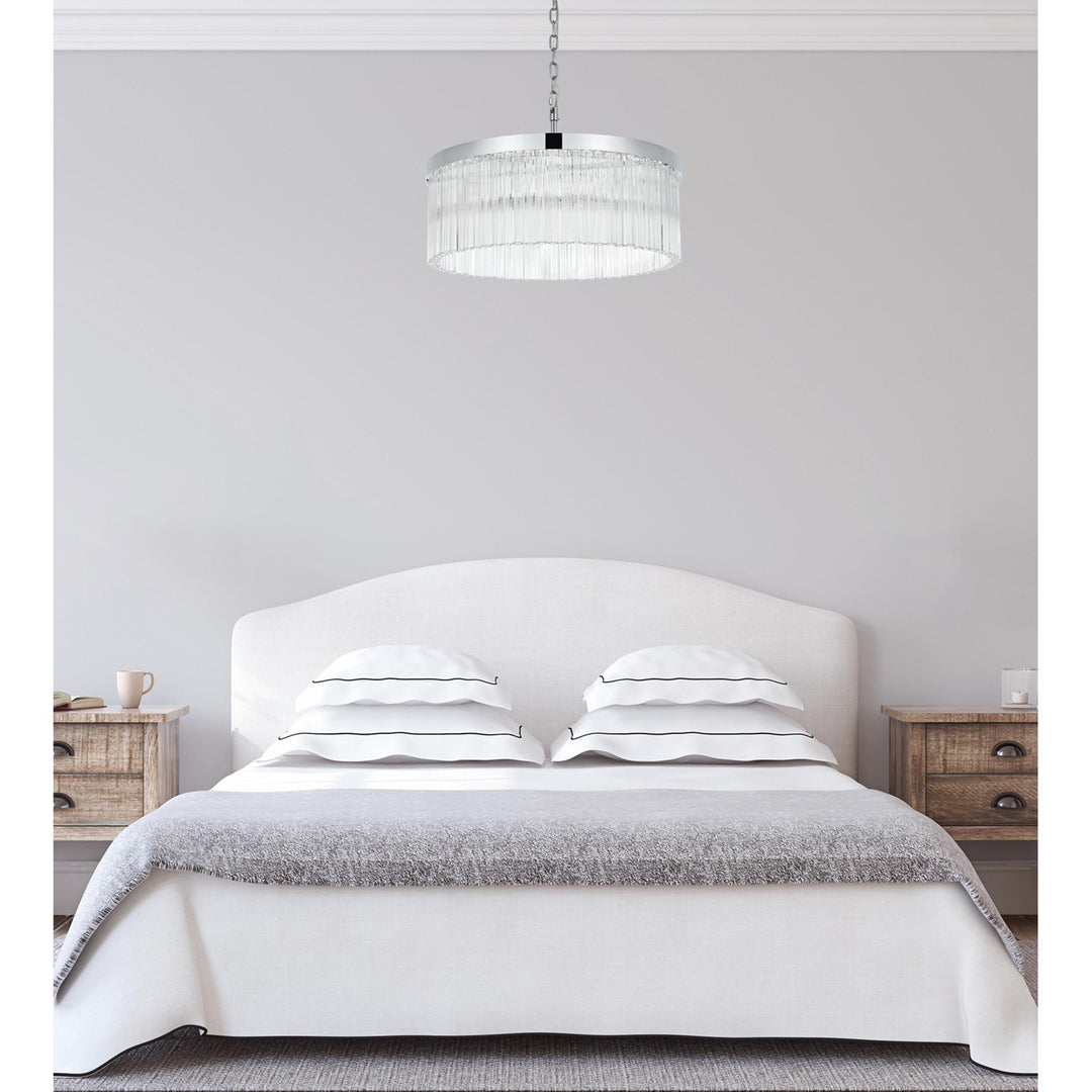 24 Inch Chandelier In Chrome - View 2 - Joshua Marshal