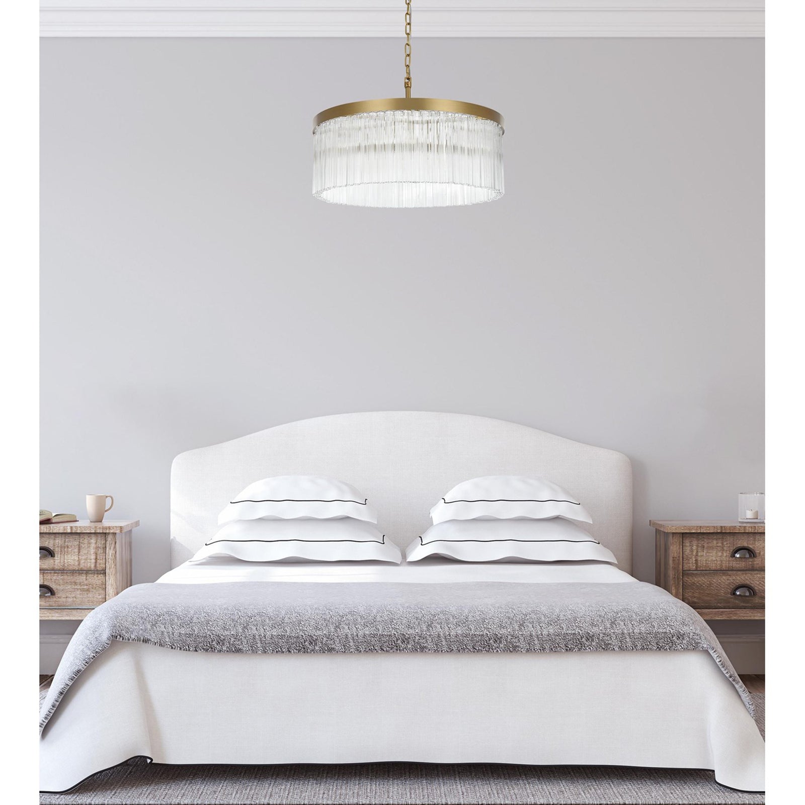 24 Inch Chandelier In Satin Gold - View 2 - Joshua Marshal