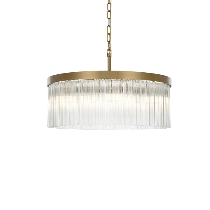 24 Inch Chandelier In Satin Gold - View 4 - Joshua Marshal