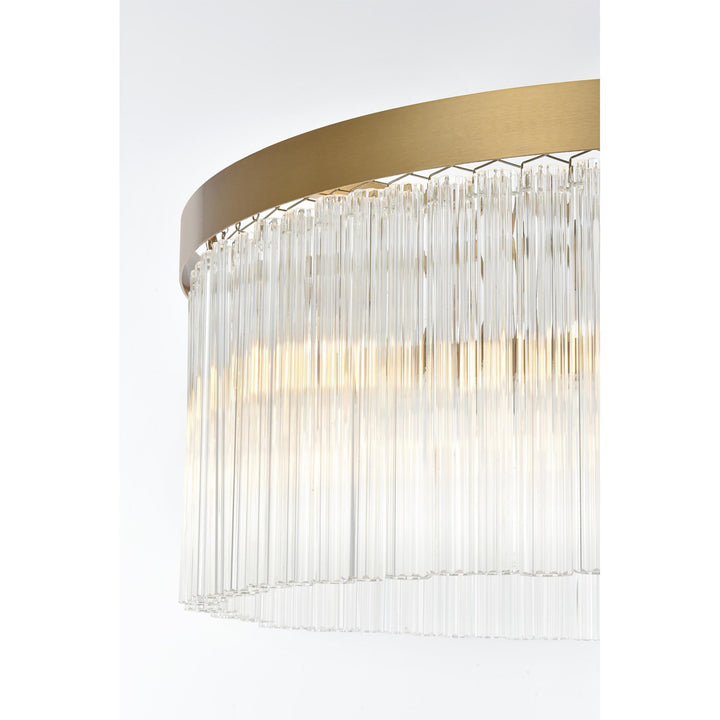 24 Inch Chandelier In Satin Gold - View 5 - Joshua Marshal