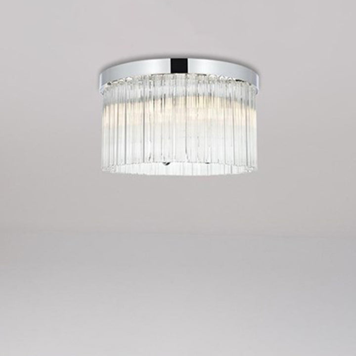 16 Inch Flush Mount In Chrome Chrome And Clear Finish - LIGHTING by Joshua Marshal