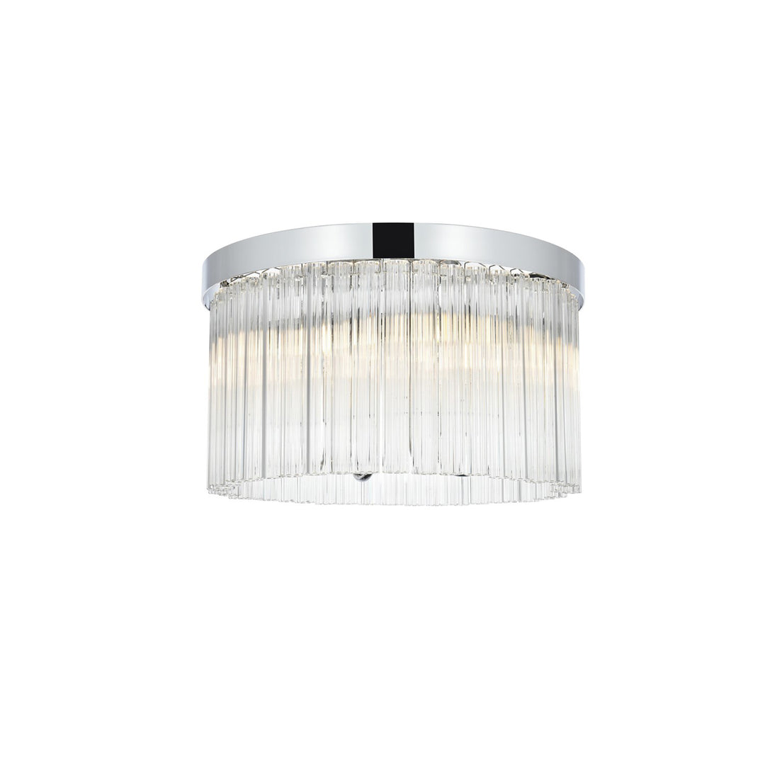 16 Inch Flush Mount In Chrome - View 3 - Joshua Marshal