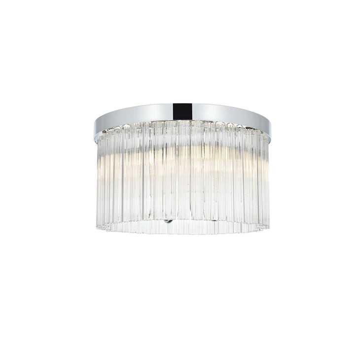 16 Inch Flush Mount In Chrome - View 3 - Joshua Marshal